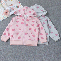 Childrens coat spring and autumn girls thin 2021 new cotton Korean version of foreign style jacket fashion children cardigan coat