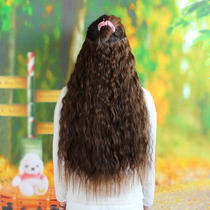 Water corrugated hair pick piece fluffy corn Long Roll hair roll hair roll piece wig piece piece piece corn hot style