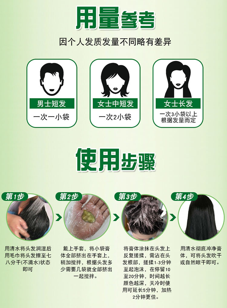 南烛叶一洗黑纯植物清水黑发泡泡染发剂女男抖音新款金装至尊版