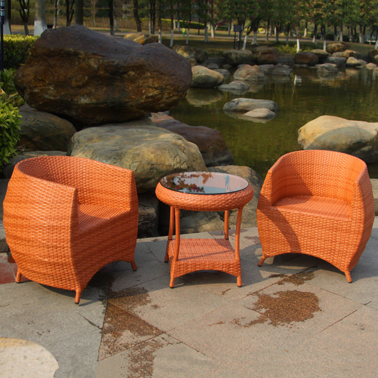 藤椅三件套件阳台桌椅特价组合休闲椅客厅室内五茶几椅子户外家具