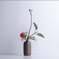 Coarse Pottery Florator Day Style Minimalist Ceramic Vase Swing Piece Creative Soft Adornment Flower Inserts Table-top Flower