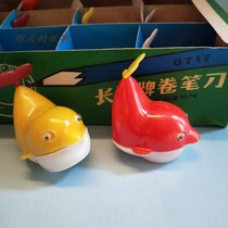 Nostalgic old inventory 90 s Great Wall brand plastic pencil sharpener dolphin