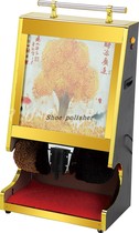 Advertising multifunctional shoe Poling machine induction shoe Poling machine stainless steel Public hotel lobby electric shoe brush