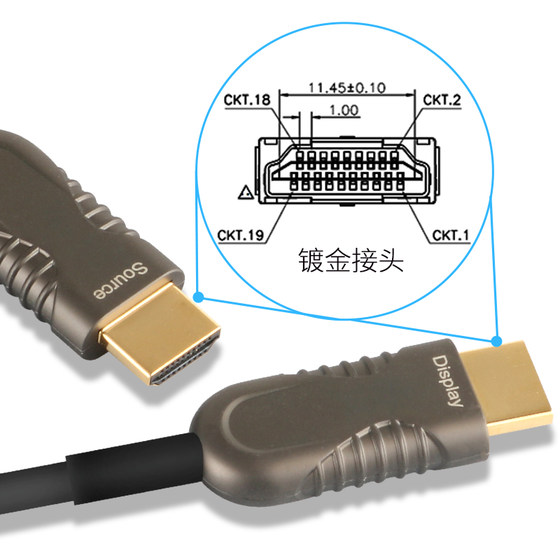 UTING HDMI2.0 비디오 케이블 섬유 케이블 4K60Hz 100 미터 입력 및 출력이있는 등가 거리 엔지니어링 등급 UTING HDMI2.0 비디오 케이블 섬유 케이블 4K60Hz 100 미터 입력 및 출력이있는 등가 거리 엔지니어링 등급