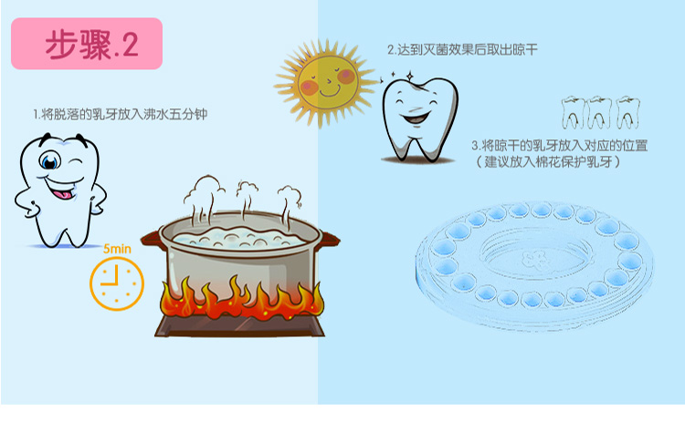 乳牙纪念盒女孩掉换牙牙齿收纳盒子介绍