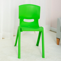 Plastic backrest chair Student chair Kindergarten children learn to write plus size chair thickened adult training table and chair