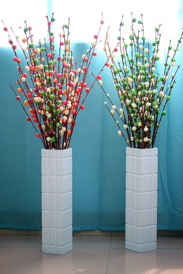 高仿真花大银柳干支梅枝腊梅苞落地客厅假花插花装饰花卉假花