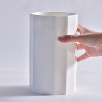 Miaoliang storage bottle Bone China vase simple white ceramic desktop decoration