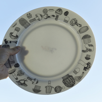 Export stock Bone Porcelain Mushroom Steak Steak Pan Dessert Pan afternoon Tea Cup Dish Ceramic Cutlery Home Plate