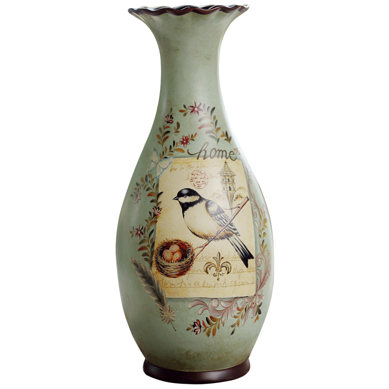 American ceramic furnishing articles sitting room of large vase vase Europe type restoring ancient ways of new Chinese style household adornment art