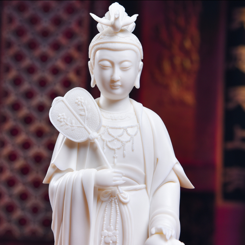 Yutang dai dehua ceramic Buddha home furnishing articles worship Taoist statues of Buddha sunchon develping the Notre Dame