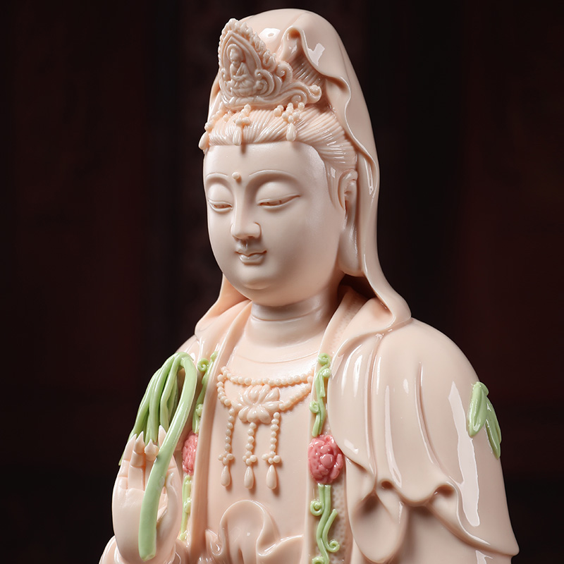 Yutang dai ceramic three holy Buddha guanyin western home furnishing articles to the as has trend to bodhisattva like at home