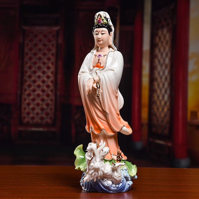 Yutang dai pottery and porcelain of the south China sea guanyin Buddha to stand like that occupy the home furnishing articles dragon avalokitesvara like dragon