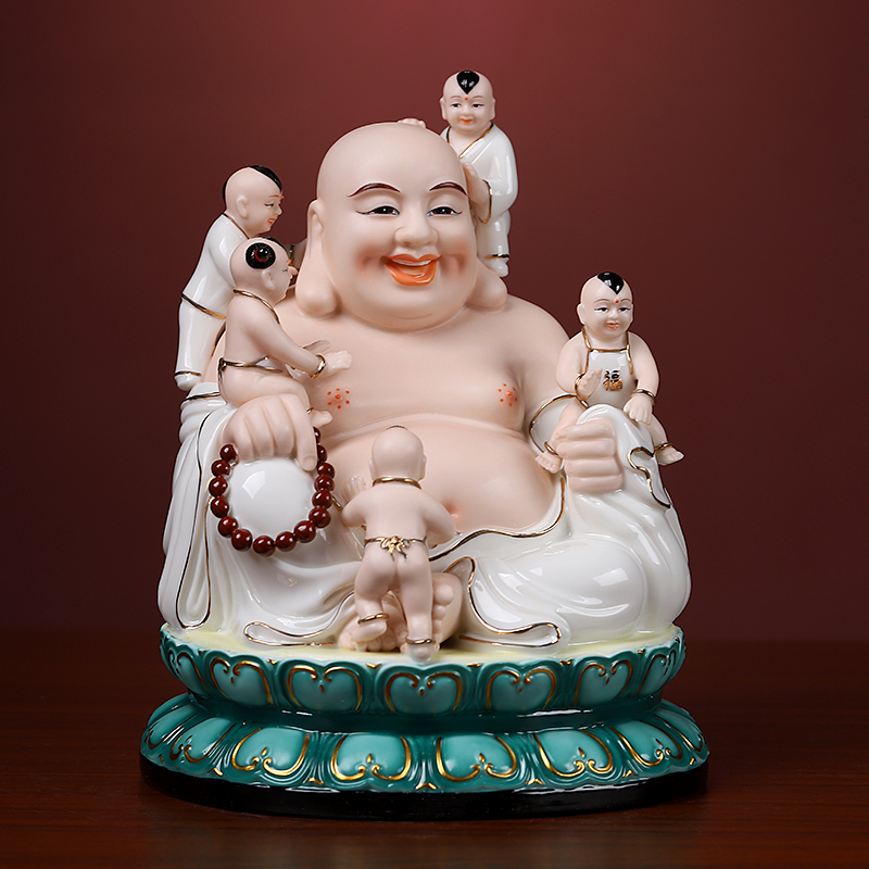 Yutang dai ceramic paint color abital smiling Buddha maitreya Buddha maitreya Buddha home to a bigger