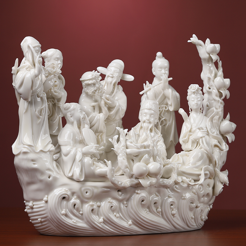 Yutang dai the eight immortals of pottery and porcelain figures furnishing articles furnishing articles, the eight immortals gods ensemble household to live in the sitting room