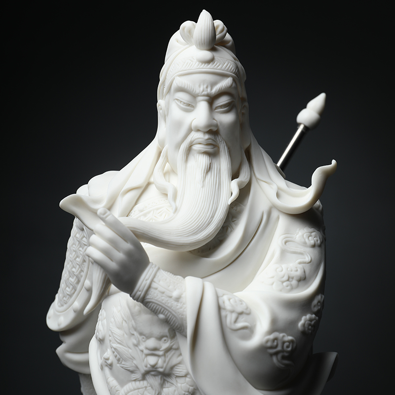 Yutang dai ceramic wu mammon duke guan gods single - pole here for furnishing articles Liu Mingzhi dehua porcelain its art