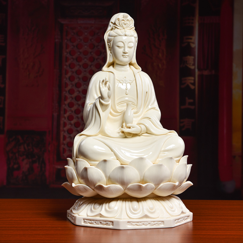 Bao yutang dai dehua ceramic antique ivory phase avalokitesvara worship that occupy the home furnishing articles/graciousness the goddess of mercy corps