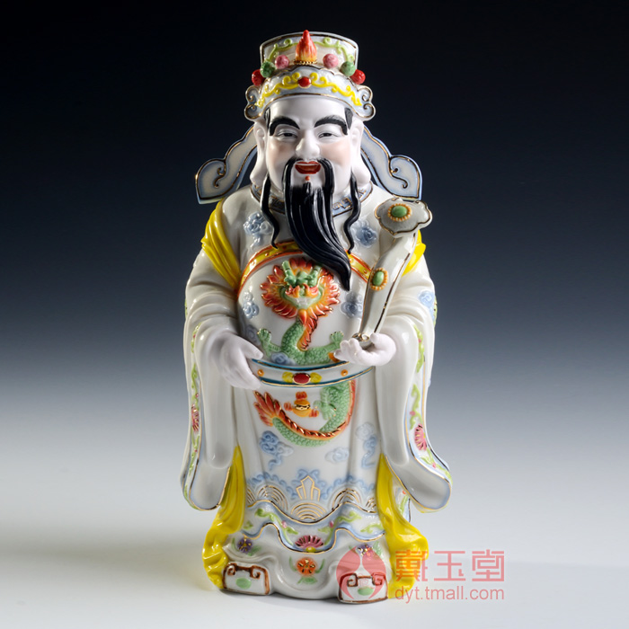 Yutang dai fu lu shou samsung household ceramics god of wealth Buddha claus gifts home furnishing articles