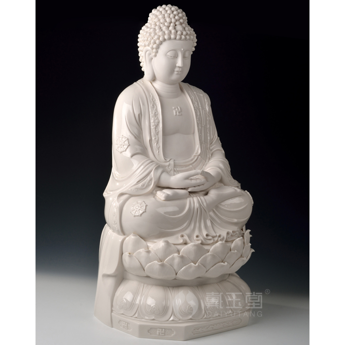 Dehua white porcelain production is pulled from the shelves 】 【 figure of Buddha that occupy the home furnishing articles/retinues three st