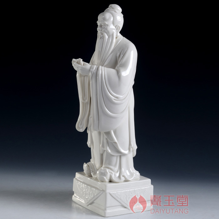 Yutang dai dehua white porcelain creative home furnishing articles of the teacher 's gift Confucius its decorative household items