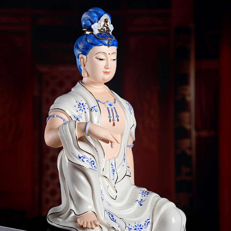 Yutang dai dehua avalokitesvara figure of Buddha, its art ceramics/19 inches free goddess of mercy