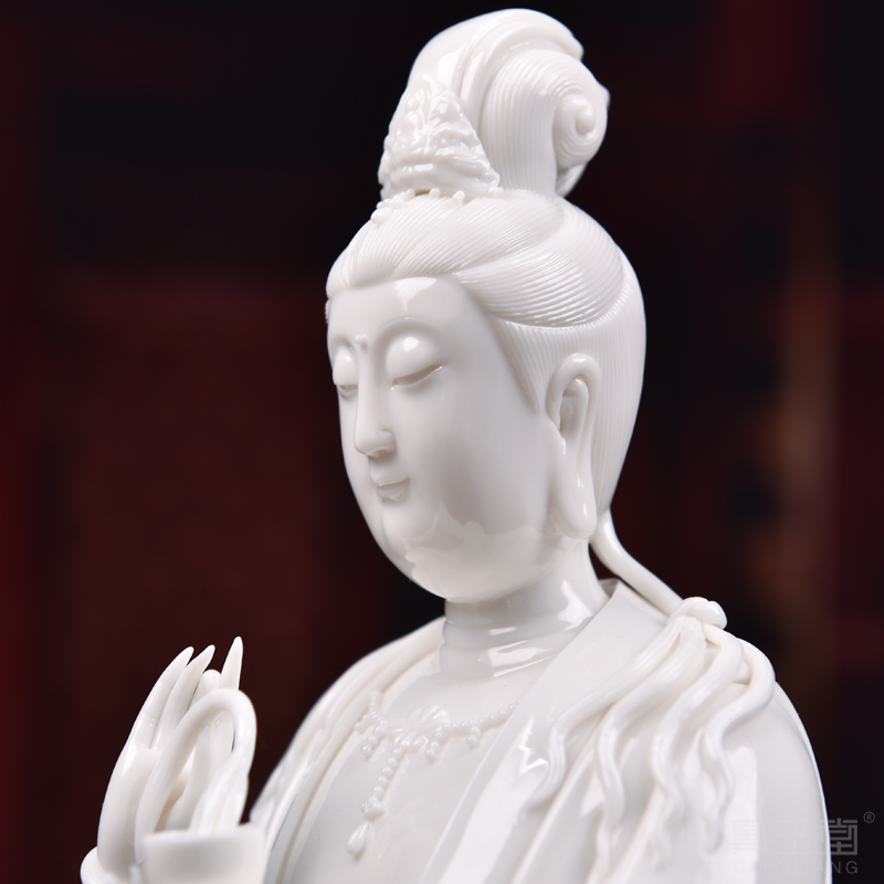 Dehua white porcelain production is pulled from the shelves 】 【 Tang Yunyang guanyin