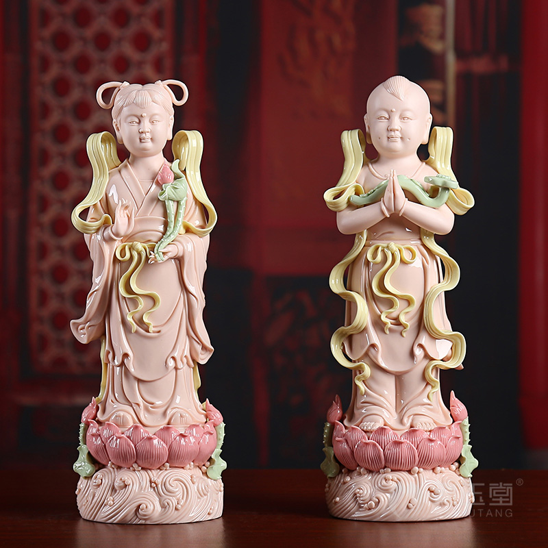 Yutang dai good fortune TongZiLong getting Jennifer, pottery and porcelain guanyin bodhisattva as Buddha worship that occupy the home furnishing articles