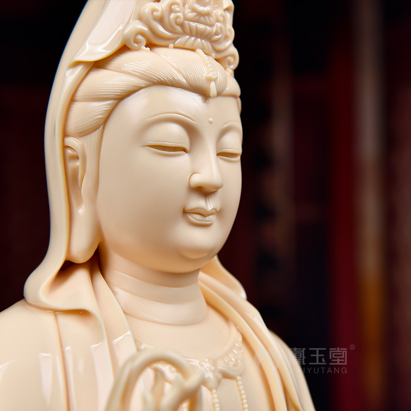 Yutang dai dehua white porcelain household avalokitesvara consecrate figure of Buddha that occupy the home furnishing articles/small lotus guanyin