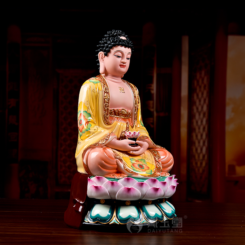 Yutang dai ceramic amida Buddha sakyamuni Buddha worship that occupy the home furnishing articles/dunhuang color of the big Buddha