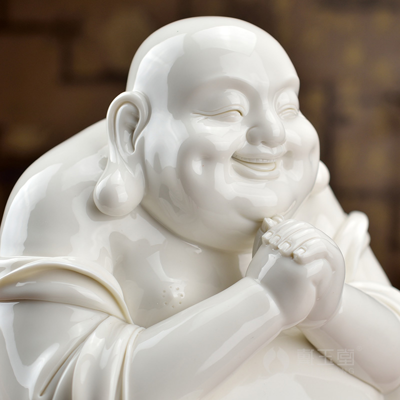 Yutang dai maitreya furnishing articles dehua white porcelain ceramic its art/12 inches congratulation D26-16