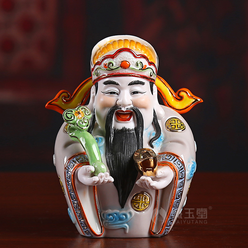 The old man ceramic gifts yutang dai fusion longevity fu lu shou samsung statues of Buddha home furnishing articles in The living room