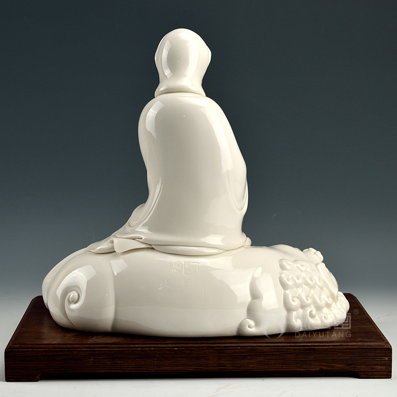 Yutang dai dehua white porcelain ceramic arts and crafts consecrate Buddha furnishing articles/manjusri, samantabhadra bodhisattva D26-11