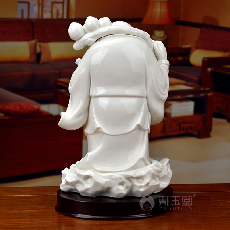 Yutang dai dehua white porcelain vertical maitreya furnishing articles creative ceramic handicraft D15-52/happy life