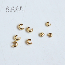 Crescent bag buckle C buckle plated 14K gold bag positioning bead necklace bracelet closing buckle buckle diy accessories