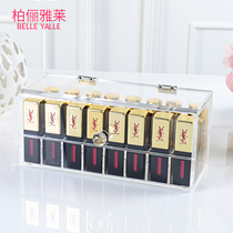 Lipstick short lipstick storage box small cosmetics transparent clamshell dustproof Qishi market curtains custom cooling