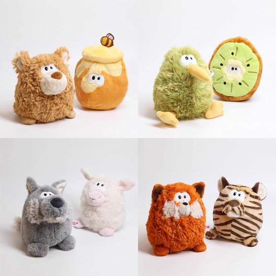 Nici flip series plush toy dolls new product will transform into dolls, fox turns into tigers, honey pot, bear, wolf turns into sheep
Nici flip series plush toy dolls new product will transform into dolls, fox turns into tigers, honey pot, bear, wolf turns into sheep