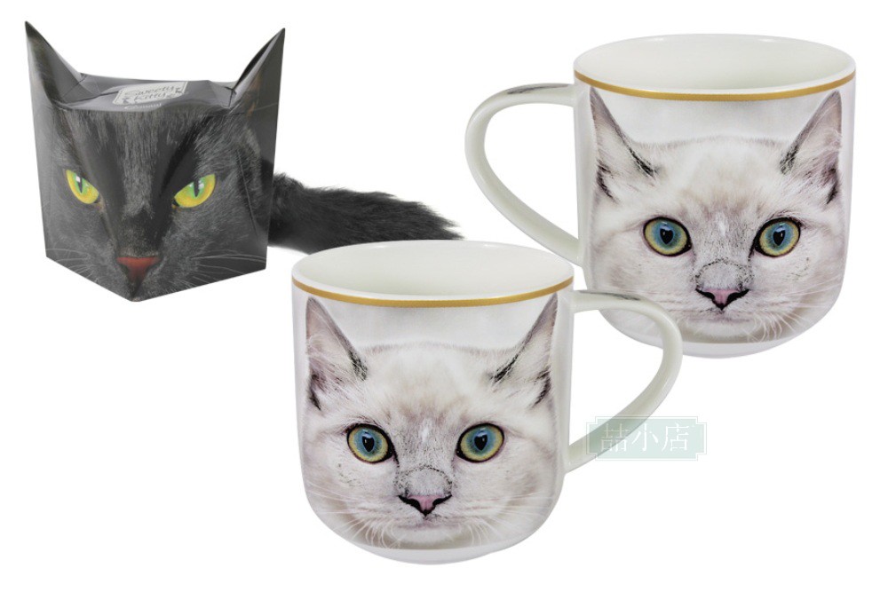 Foreign Trade Meow Martian Series Quality Bone Porcelain Cup Slightly Flawless