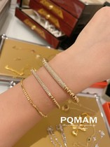 PIPIQQ Gaoding 18k golden beads diamond bracelet low-key luxury has connotation