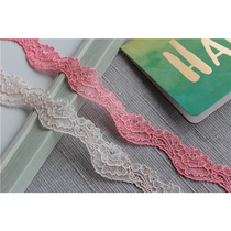 Powder Apricots Pink Watermelon Pink Curl Side Wave Mini Small Strands Lace Lace Lace Outer Single Outlet Accessories DIY Handmade