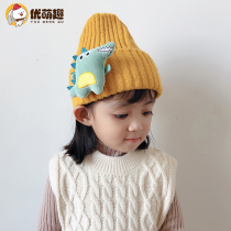 Baby hat Korean cute super cute girl hat Autumn and winter Korean version of the tide childrens wool hat mens winter knitted hat