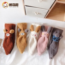 ins winter childrens scarf Autumn and winter Korean boys cute baby bib Plush baby warm neck bib