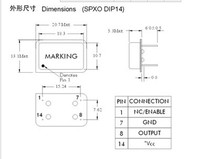 66 667MHz DIP14 full-size Bell SPXO