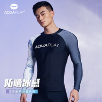 AquaPlay split diving suit male sunscreen swimsuit quick-drying professional surf suit long sleeve jellyfish dress rafting suit