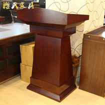 Solid wood Lecture Desk Desk Chair Desk Office Desk Office Furniture Paint Hu Peach Wood