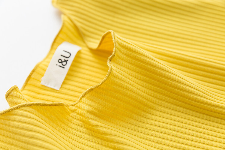 实拍 秋冬喇叭袖修身百搭螺纹棉圆领多色打底衫针织长袖上衣