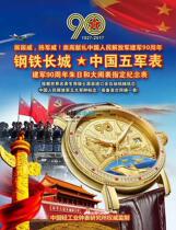 The 90th anniversary of the founding of the army Zhu Rihe Parade memorial military watch Iron and Steel Great Wall Chinas five military watches(original)