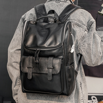 Tide Cards Double Shoulder Bag Fashion Computer Bag Trend Street Youth Han Edition Mens Bag Outdoor Travel Bag Large Capacity Backpack