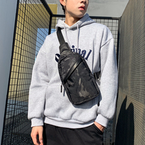 Fashion mens bag new Korean version chest bag Street camouflages Mens single shoulder bag Leisure sport riding satchel backpacks