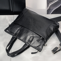 Light business Guys new portable banners briefcases briefcases Cortex Casual Travel Documents Single Shoulder Bag 2022