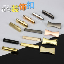 Zinc alloy sofa cloth wrap leather edged bow buckle fabric decorative buckle accessories button bun